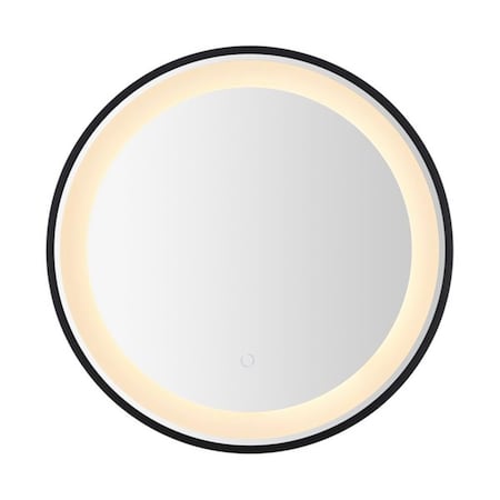 Safavieh 24 in. Blakewell LED Mirror Black & Silver LMR1010A